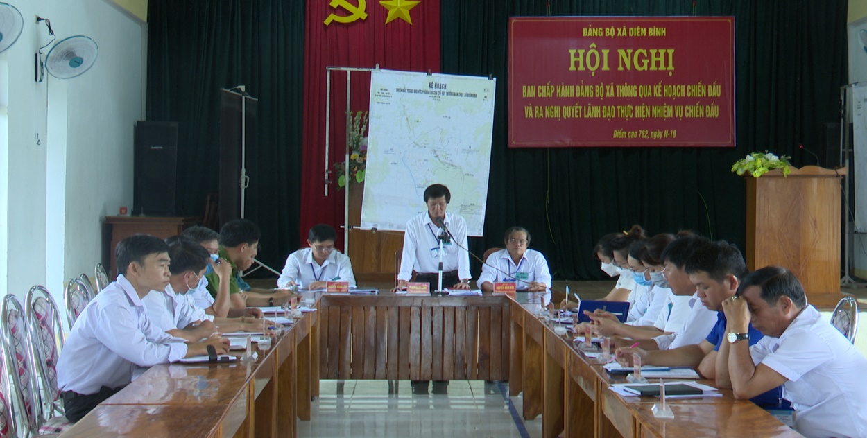 Hội nghị Ban chấp hành Đảng bộ xã thông qua kế hoạch chiến đấu và ra Nghị quyết lãnh đạo thực hiện nhiệm vụ chiến đấu