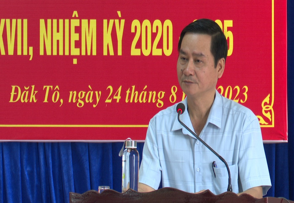 Hội nghị sơ kết giữa nhiệm kỳ thực hiện Nghị quyết Đại hội đại biểu Đảng bộ huyện lần thứ XVII, nhiệm kỳ 2020 - 2025