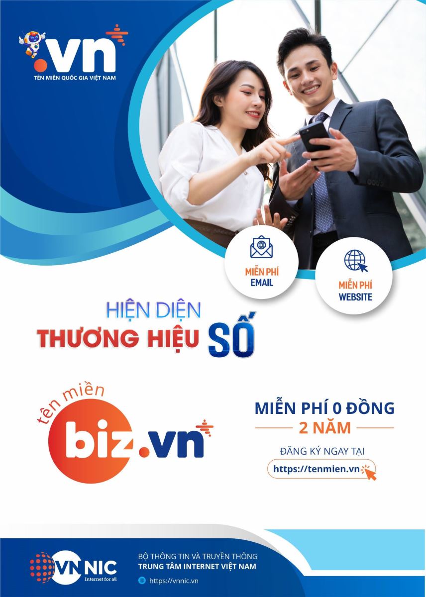 Chương trình thúc đẩy và hỗ trợ người dân, doanh nghiệp, hộ kinh doanh hiện diện trực tuyến an toàn, tin cậy với các dịch vụ sử dụng tên miền Quốc gia .VN
