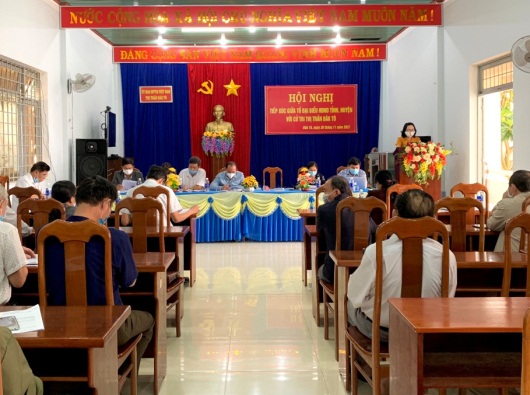 Tiếp xúc cử tri giữa Tổ đại biểu HĐND tỉnh, HĐND huyện Đăk Tô với cử tri thị trấn Đăk Tô