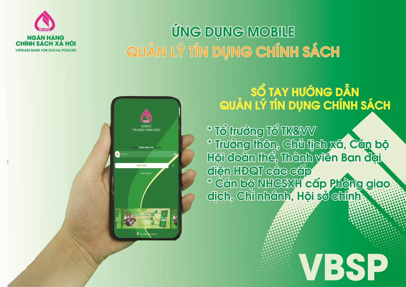 Phòng giao dịch Ngân hàng Chính sách Xã hội huyện Đăk Tô triển khai dịch vụ Mobile Banking đến khách hàng