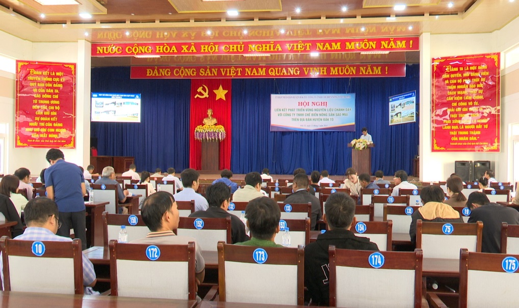 Hội nghị liên kết phát triển vùng nguyên liệu chanh dây trên địa bàn huyện Đăk Tô năm 2024