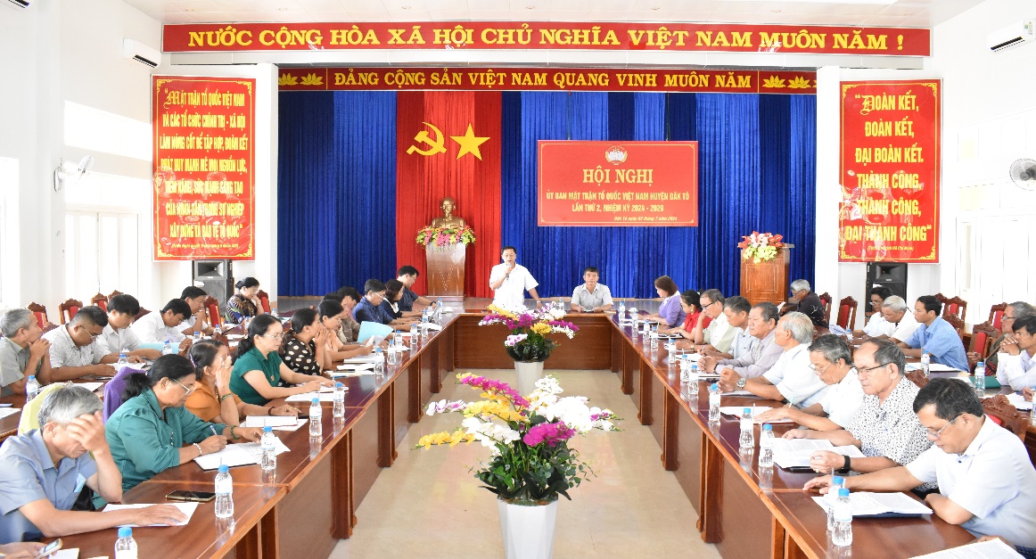 Hội nghị Ủy ban Mặt trận Tổ quốc Việt Nam huyện Đăk Tô lần thứ 2