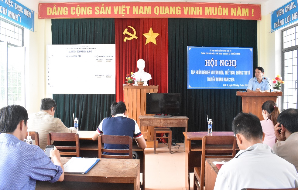 Tập huấn nghiệp vụ Văn hóa, Thể thao, Thông tin và Truyền thông năm 2024