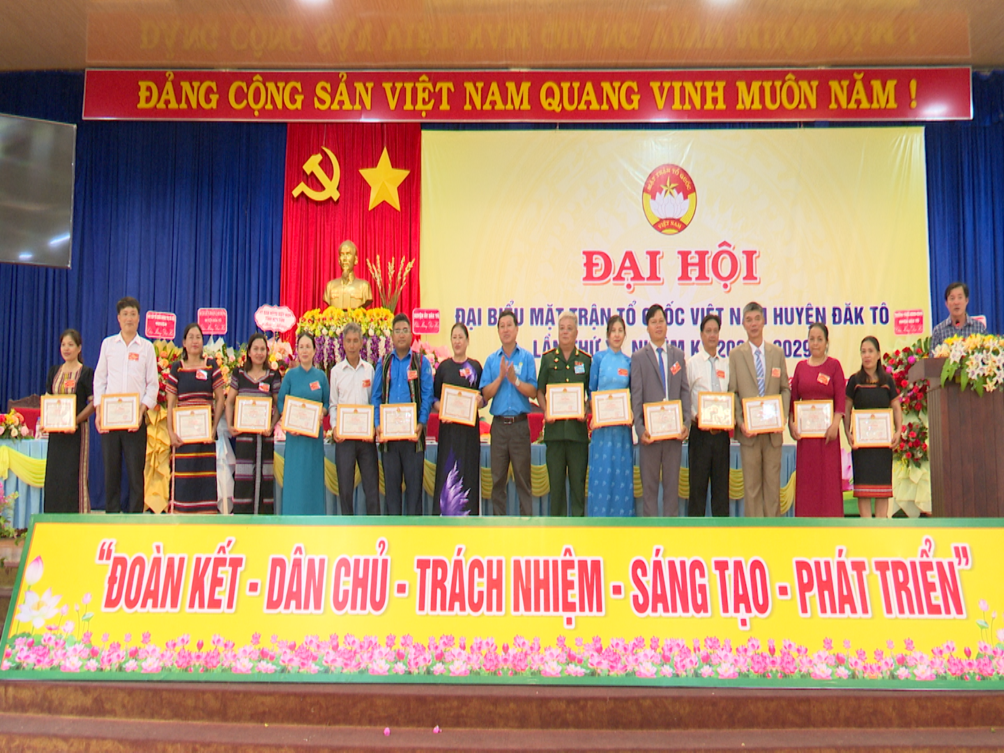 Đại hội đại biểu Mặt trận Tổ quốc Việt Nam huyện Đăk Tô lần thứ XI, nhiệm kỳ 2024 - 2029