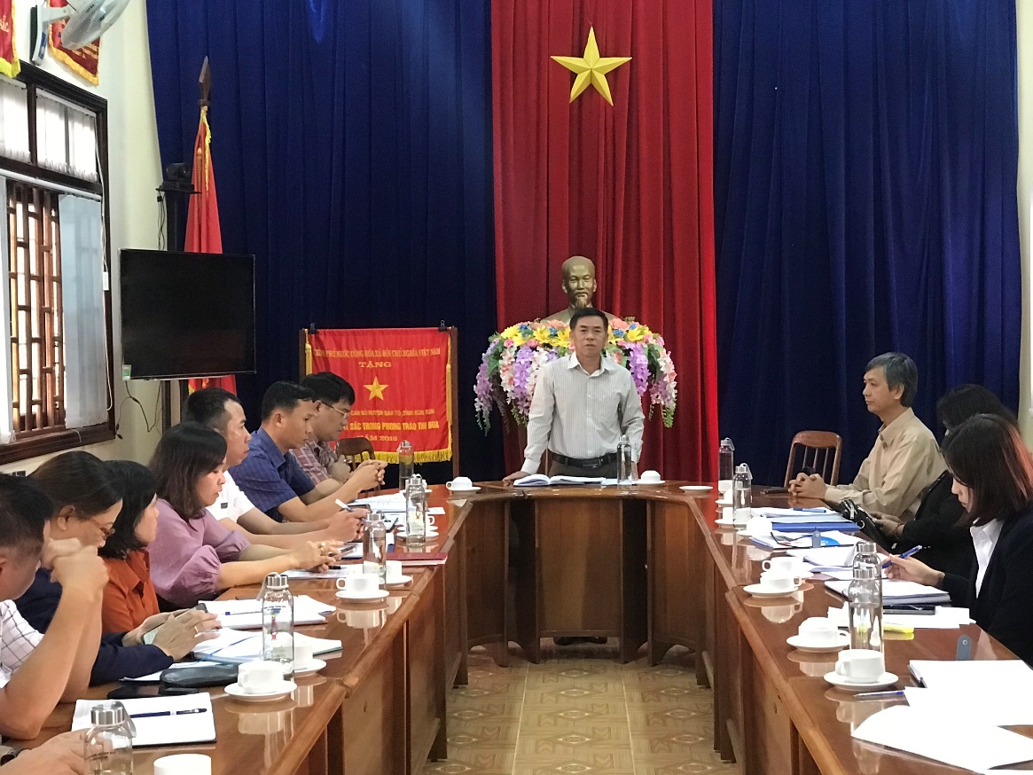 Ban Chỉ đạo thực hiện chính sách Bảo hiểm xã hội, Bảo hiểm y tế tỉnh Kon Tum làm việc tại huyện Đăk Tô