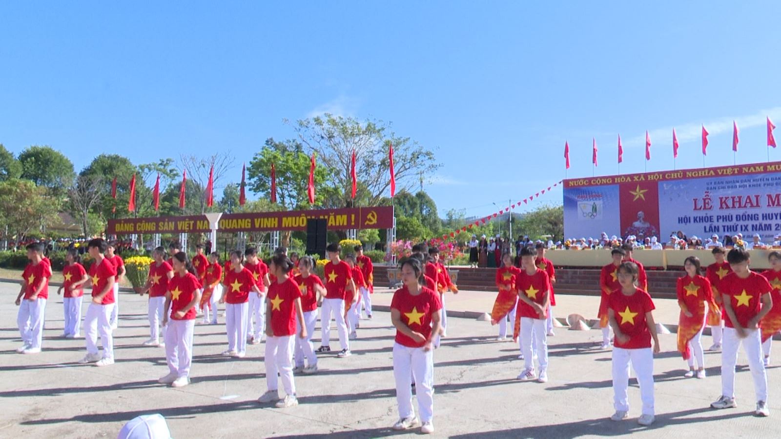 Huyện Đăk Tô tổ chức khai mạc Hội khỏe Phù Đổng lần thứ IX, năm 2024
